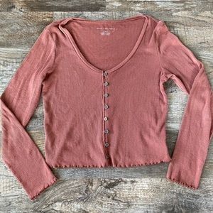American Eagle Button Long Sleeve